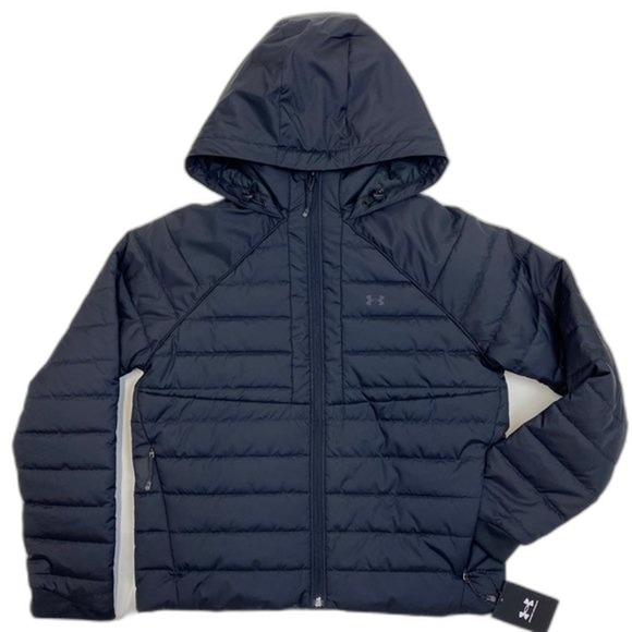 Under Armour Women's Insulate Jacket Small Black‎ 1364909  Gray - Picture 1 of 6